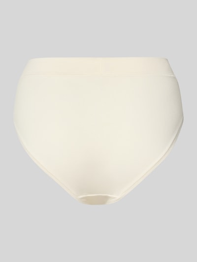 Produktfoto, crèmekleurige slip met licht glanzende katoenmix, slim fit met elastische band, Slim Fit Slip uit katoenmix Model 'Retro' van SCHIESSER, dames slip, elastische katoenmix