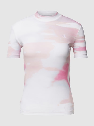 Calvin Klein Jeans T-shirt in batiklook Rosé - 2