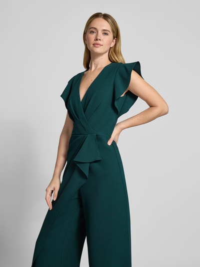 Adrianna Papell Regular Fit Jumpsuit mit Raffungen Dunkelgruen 3