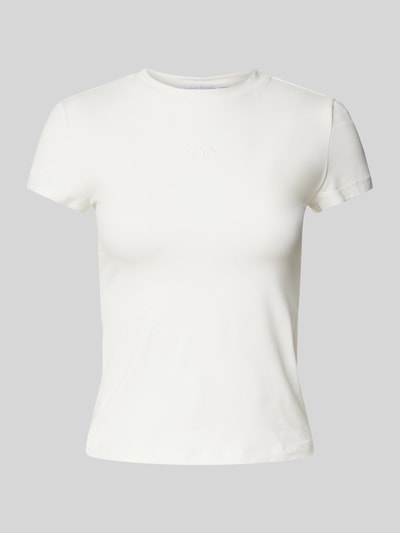 LeGer by Lena Gercke LeGer Studio Kollektion - T-Shirt mit Label-Stitching Weiss 2