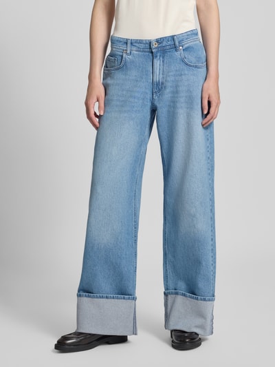 Brax Wide leg jeans met lyocell, model 'STYLE.MORGAN' Lichtblauw - 4