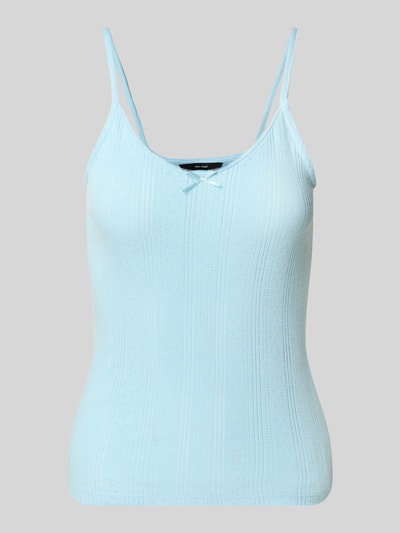 Vero Moda Regular Fit Top aus reiner Baumwolle Modell 'LISA' Hellblau 2