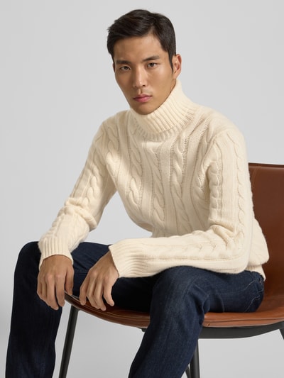 Polo Ralph Lauren Loose Fit Strickpullover aus Woll-Kaschmir-Mix Ecru 3