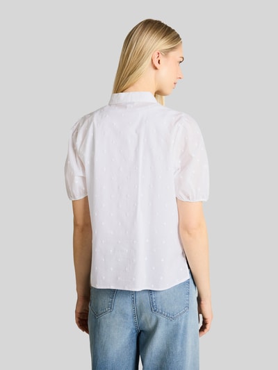 Tom Tailor Denim Regular Fit Bluse mit Stickerei Weiss 5