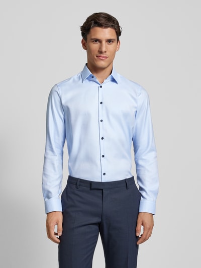 Jake*s Regular Fit Business-Hemd mit Kentkragen Bleu 4