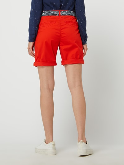 Tom Tailor Shorts mit Gürtel zum Binden Rot 5