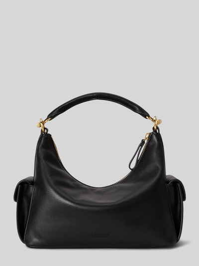 Lauren Ralph Lauren Henkeltasche aus echtem Rindsleder Black 3