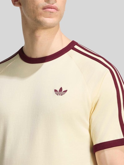 adidas Originals Regular Fit T-Shirt aus reiner Baumwolle Modell '3S' Offwhite 3