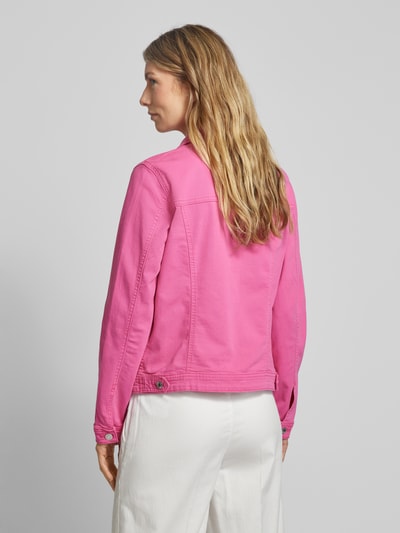 Tom Tailor Jeansjacke mit Umlegekragen Pink 5