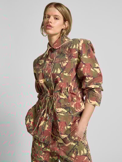 Rabanne Jacke mit Knopfleiste Khaki 3