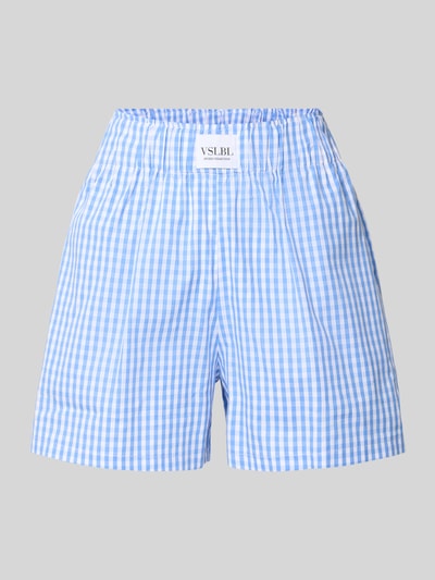 VILLA SOPHIE Korte broek met labelpatch, model 'CARLA' Lichtblauw - 2