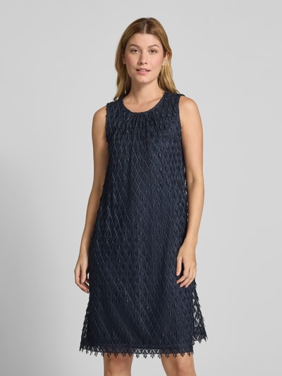 Vera Mont Sukienka koktajlowa o długości do kolan z aplikacjami na całej powierzchni Ciemnoniebieski 4