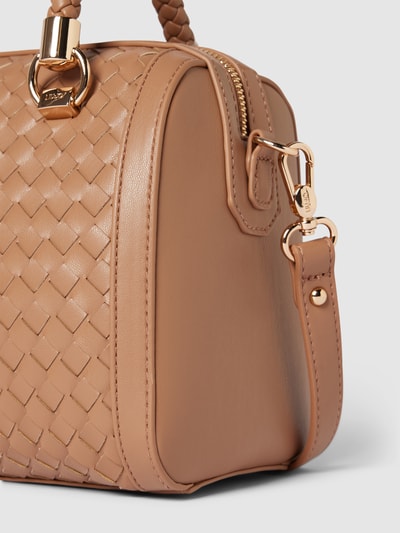 Liu Jo White Handtasche in Flecht-Optik Modell 'MANH' Camel 3