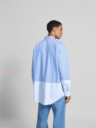 VETEMENTS Relaxed Fit Freizeithemd mit Brusttasche Hellblau 5