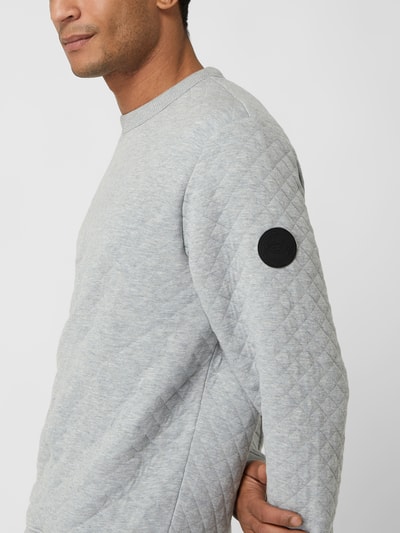 Tom Tailor Sweatshirt mit Steppnähten Mittelgrau 3