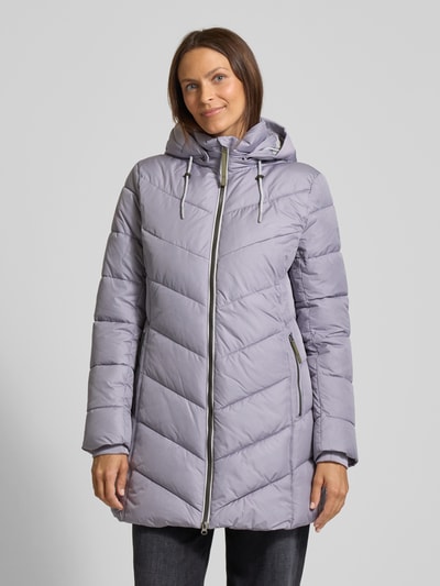 camel active Płaszcz pikowany zapinany na zamek błyskawiczny dwustronny Jasnofioletowy 4