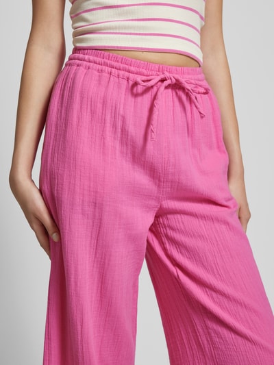 Only Stoffhose mit Strukturmuster Modell 'THYRA' Pink 3