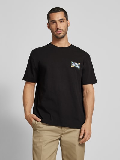 Tommy Jeans T-Shirt mit Label-Print Black 4
