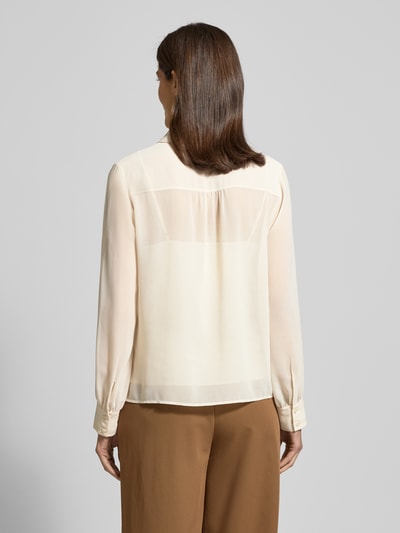 JOOP! Regular Fit Bluse in semitransparenter Optik Beige 5