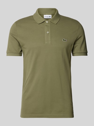 Lacoste Koszulka polo o kroju slim fit z naszywką logo model ‘CORE’ Oliwkowy 2