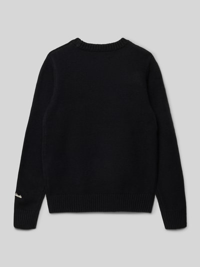 Jack & Jones Regular Fit Pullover in Strick-Optik Modell 'Jorno' Black 3