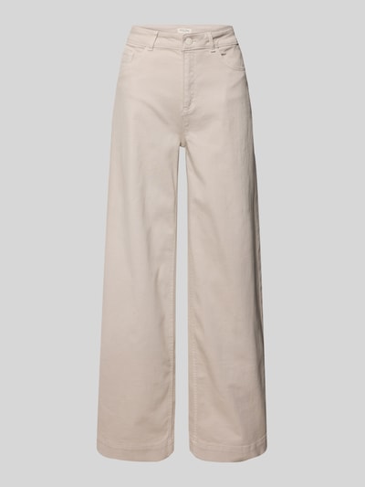 Christian Berg Woman Flared Cut Jeans mit Eingrifftaschen Beige 2