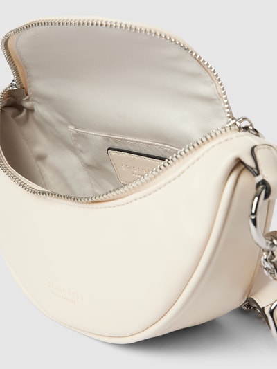 Seidenfelt Handtasche mit Label-Detail Modell 'SKIEN' Offwhite 5