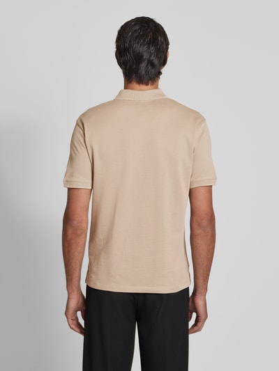 Emporio Armani Poloshirt mit Label-Stitching Taupe 5