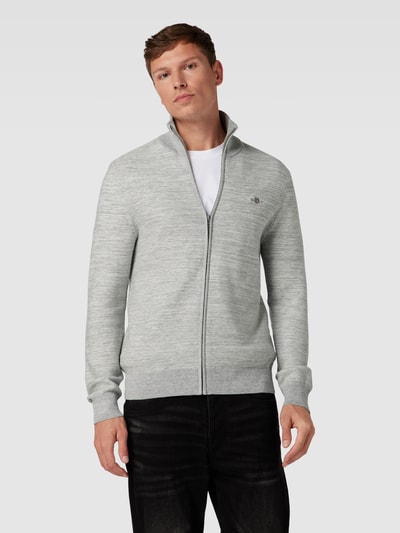 Gant Gebreid jack in two-tone-stijl Middengrijs gemêleerd - 4