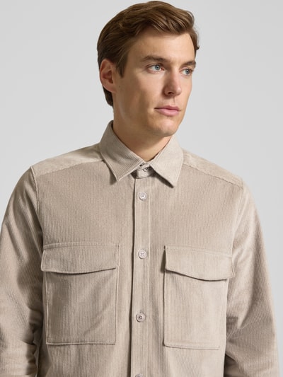 Drykorn Kurtka koszulowa o kroju regular fit ze sztruksu model ‘CORDUROY OVERSHIRT’ Beżowy 3
