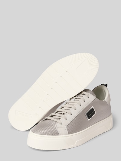 Antony Morato Ledersneaker mit Label-Applikation Hellgrau 4