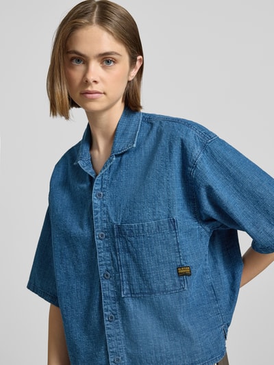 G-Star Raw Relaxed Fit Jeansbluse mit Brusttasche Jeansblau 3