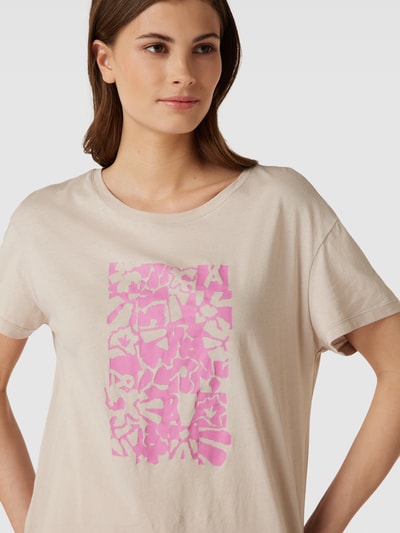 Armedangels T-Shirt mit Motiv-Print Modell 'NEELA FLORAL' Taupe 3