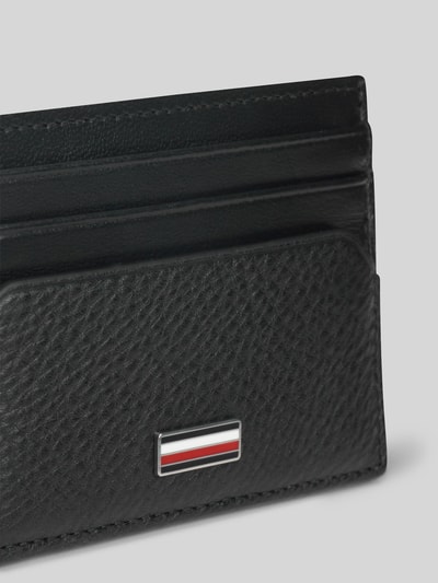 Tommy Hilfiger Etui na karty z naturalnej skóry Czarny 4