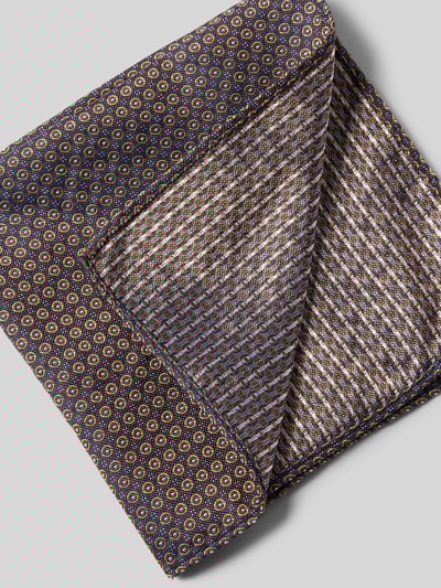 Cinque Strik en pochet van zijde, model 'PIO' Chocoladebruin - 3