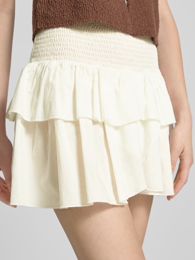 Only Mini-Rock mit gesmoktem Bund Modell 'NADJA' Offwhite 3