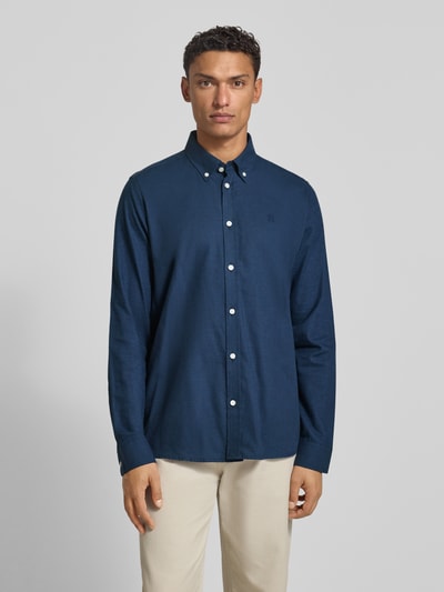 Les Deux Koszula casualowa o kroju regular fit z kołnierzykiem typu button down Granatowy 4