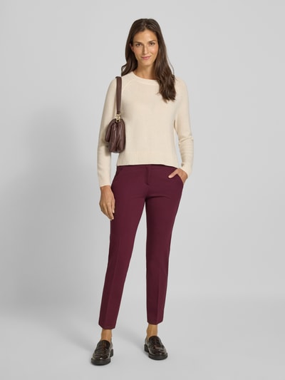 Brax Regular fit stoffen broek van viscosemix, model 'STYLE.MARON' Donkerrood - 1