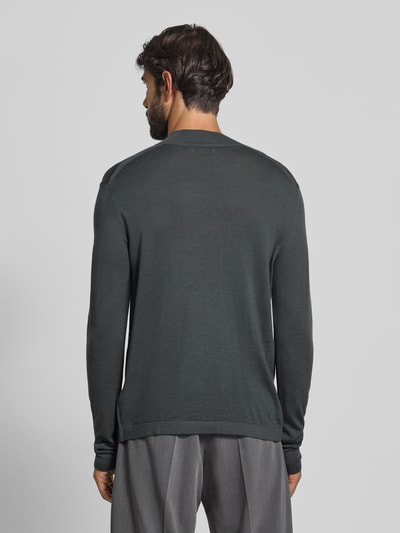 Tiger Of Sweden Gebreide pullover van merinowol met opstaande kraag, model 'Tern' Groen - 5