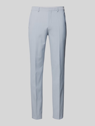 HUGO Pantalon met persplooien, model 'Hesten' Bleu - 2