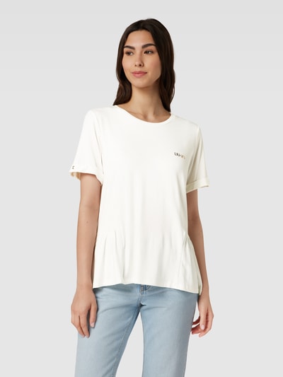 LIU JO SPORT T-Shirt mit Streifenmuster Offwhite 4