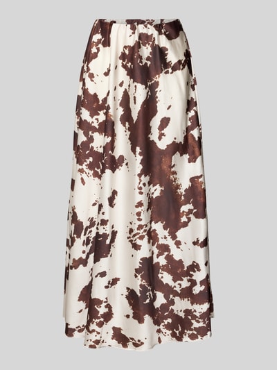 ZABAIONE Midirok met elastische band, model 'Na44ia' Middenbruin - 2