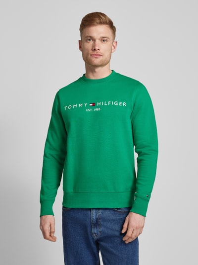 Tommy Hilfiger Sweatshirt mit Label-Stitching Hellgruen 4