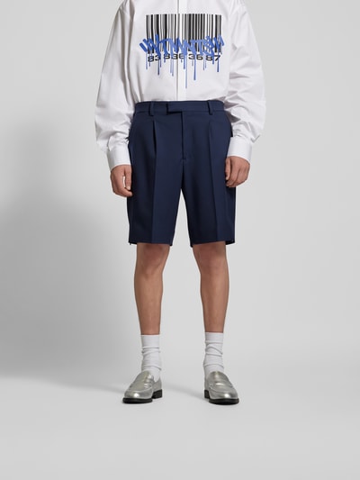 VTMNTS Knielange Shorts mit Eingrifftaschen Dunkelblau 4