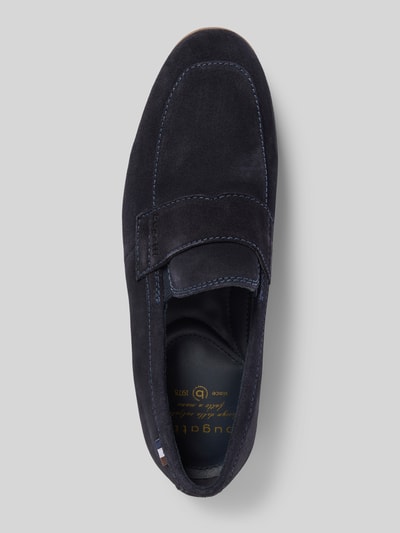bugatti Loafer aus Leder mit Label-Detail Modell 'Tryst' Marine 3