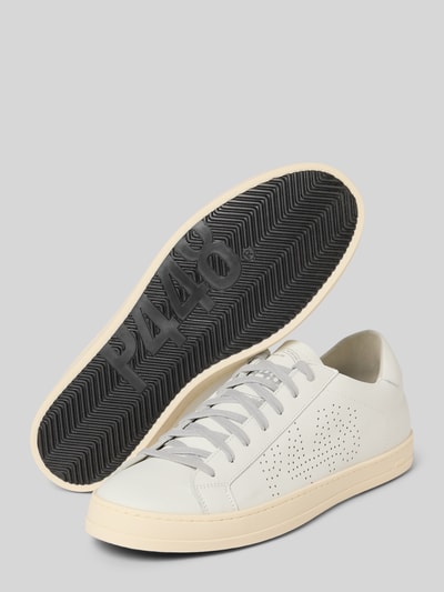 P448 Sneakers met ajourpatroon, model 'JOHN' Wit - 4