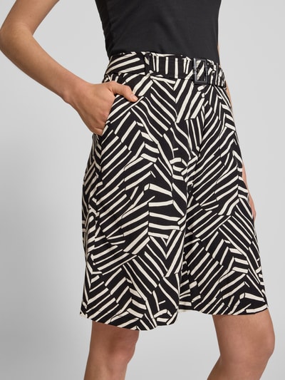 Christian Berg Woman Regular fit bermuda met riem Zwart - 3