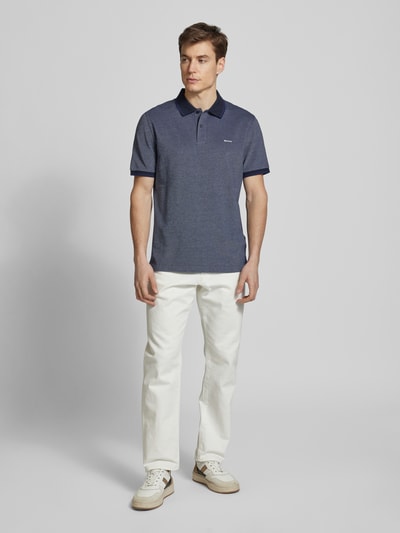 Gant Koszulka polo o kroju regular fit z wyhaftowanym logo model ‘OXFORD’ Ciemnoniebieski 1