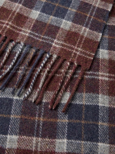 Barbour Sjaal van pure wol  Donkerblauw - 2