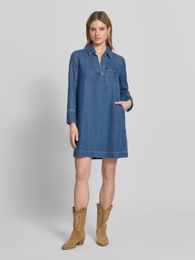 s.Oliver RED LABEL Sukienka jeansowa o kroju relaxed fit z mieszanki lyocellu i bawełny Jasnoniebieski 1